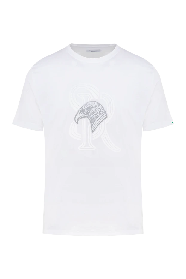 Ерлерге арналған ақ матадан жасалған футболка - фото 1