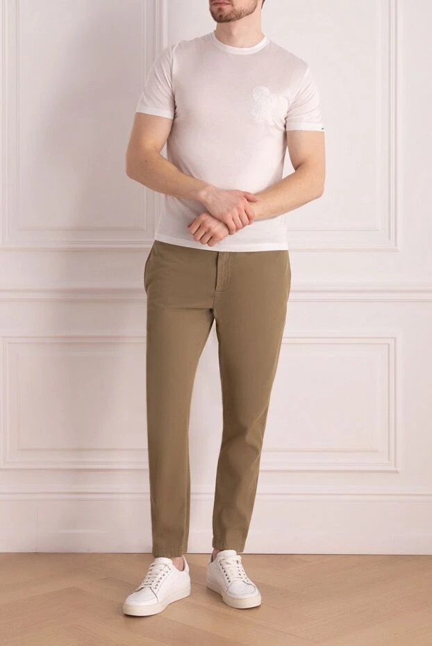 Футболка из хлопка мужская белая - фото 2