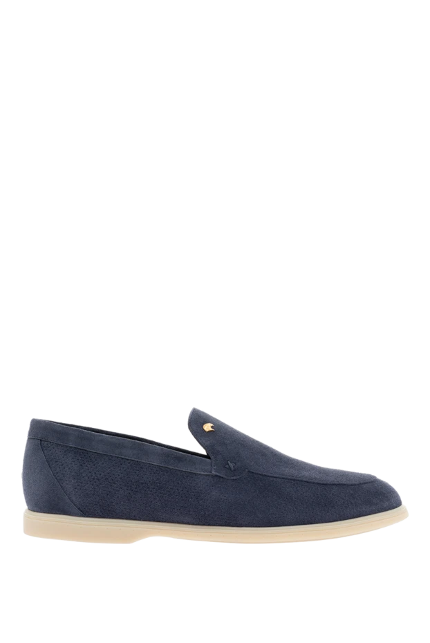 Nubuck loafers for men blue - photo 1
