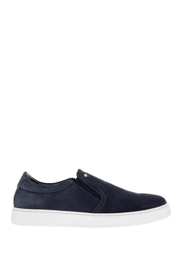 Nubuck moccasins for men blue - photo 1