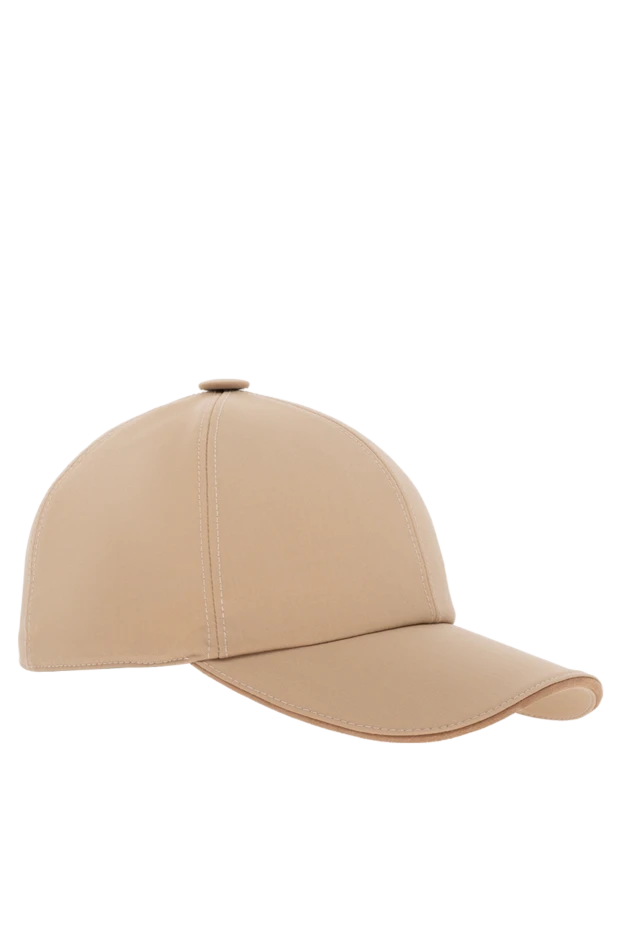 Stefano Ricci кепка из шерсти мужская бежевая 176546 - фото 3