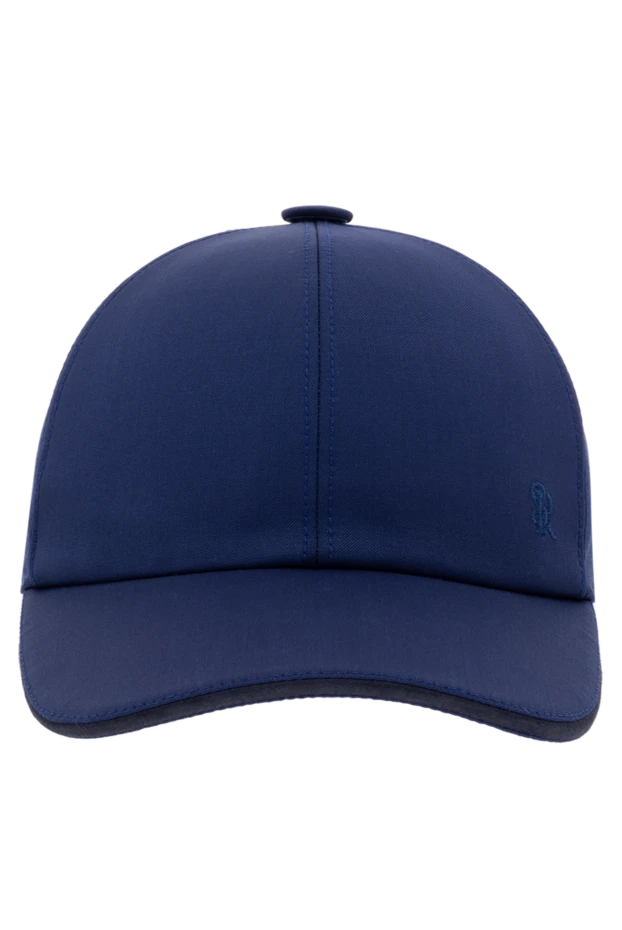 Men's blue wool cap - photo 1