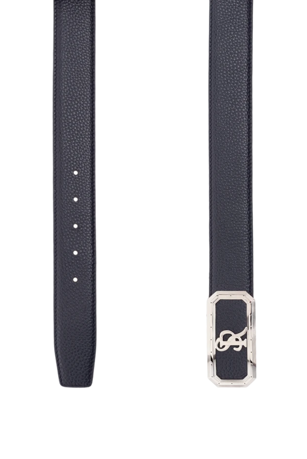 Stefano Ricci ремень из кожи мужской синий 176549 - фото 3