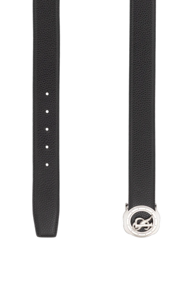 Stefano Ricci ремень из кожи мужской черный 176550 - фото 3