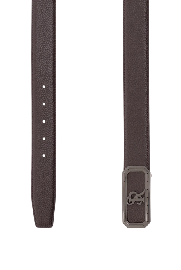 Stefano Ricci ерлерге арналған қоңыр былғары белбеуі 176552 - фото 3