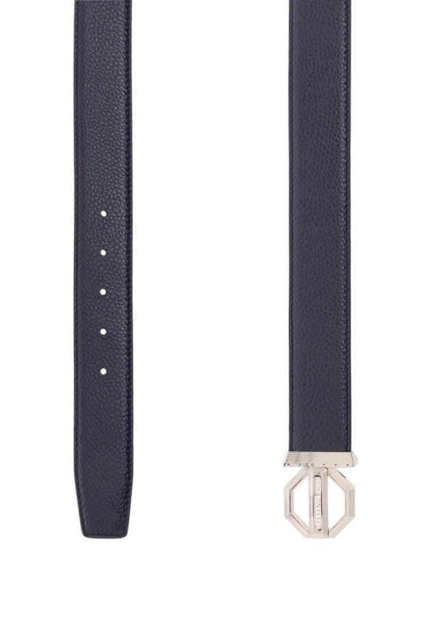 Stefano Ricci ремень из кожи мужской синий 176554 - фото 3