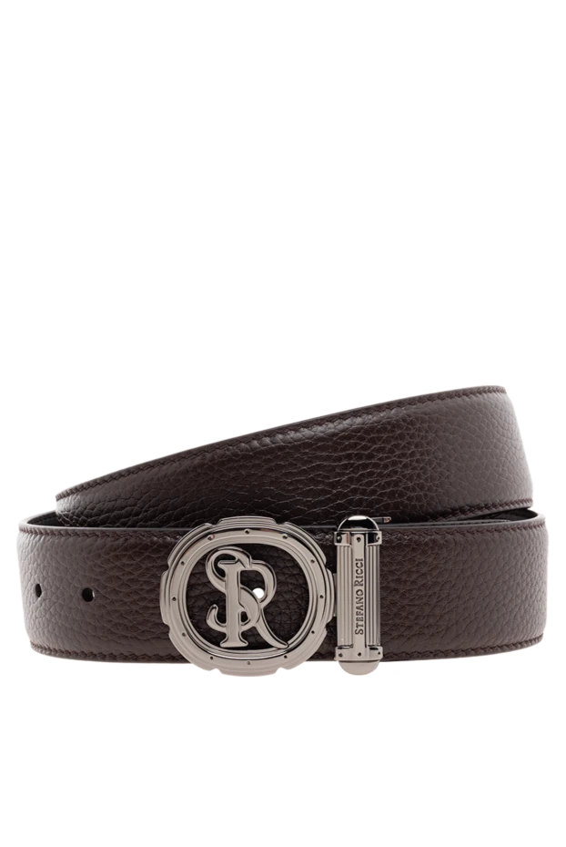 Ерлерге арналған қоңыр былғары белбеуі - фото 1