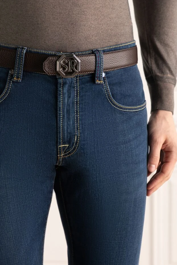 Stefano Ricci ремень из кожи мужской коричневый 176562 - фото 3