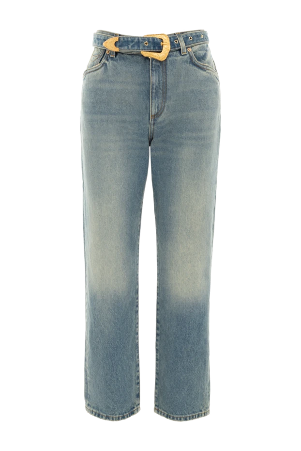 Balmain woman cotton jeans for women blue купить с ценами и фото 176586 - photo 1