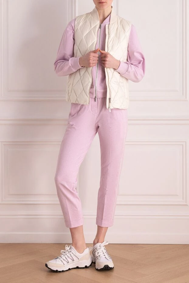 Women's light cotton vest with diamond quilting
 - photo 2