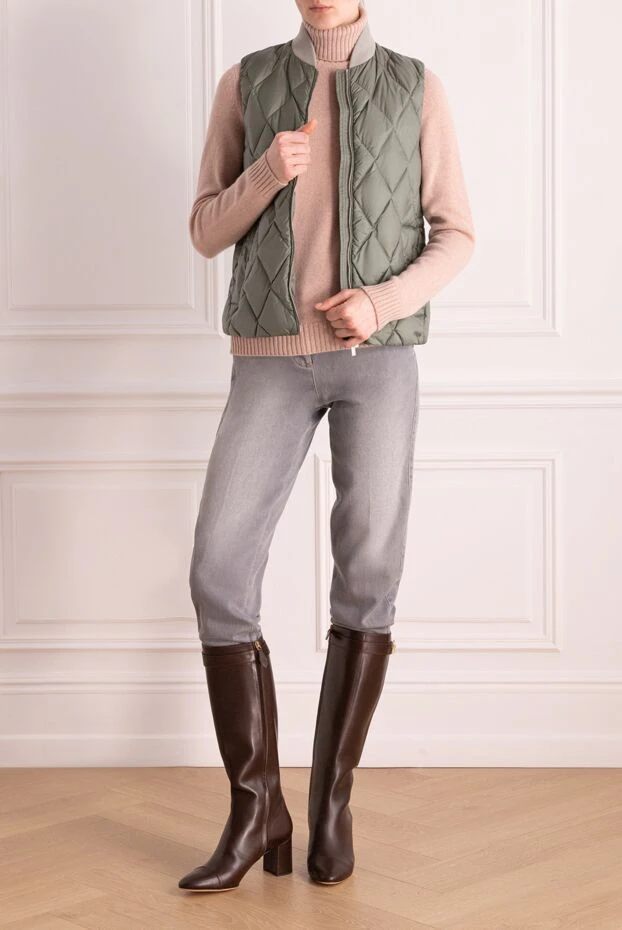 Peserico women's cotton vest green 176611 - photo 2