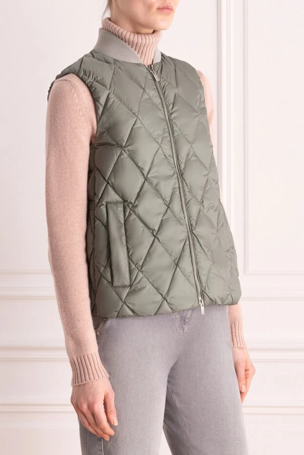Peserico women's cotton vest green 176611 - photo 3