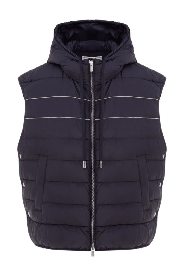 Women's polyester vest blue - photo 1