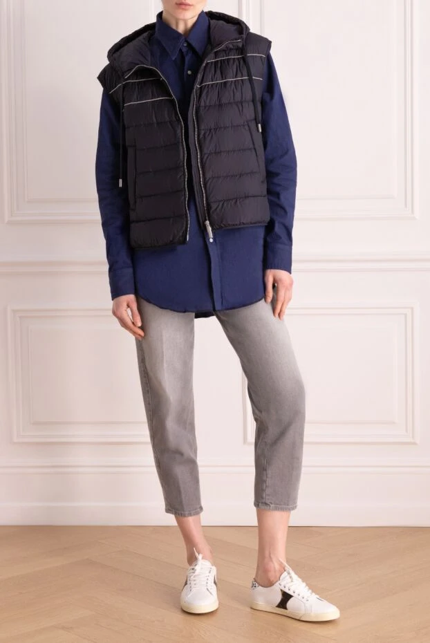 Peserico women's polyester vest blue 176617 - photo 2