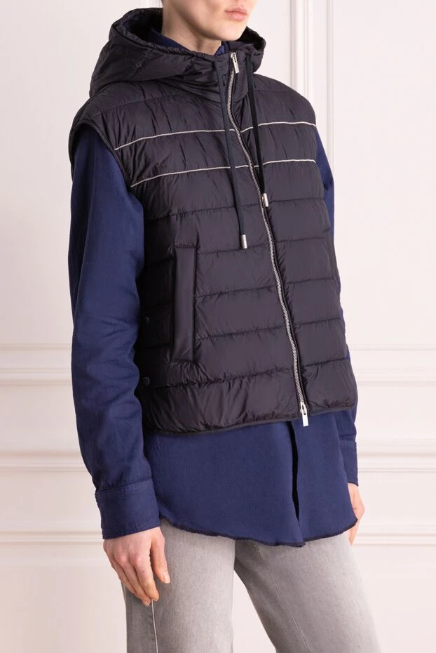 Peserico women's polyester vest blue 176617 - photo 3