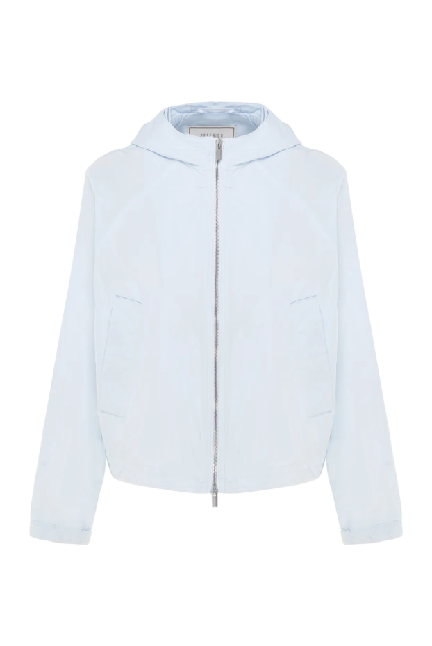 Куртка из полиэстера женская голубая - фото 1