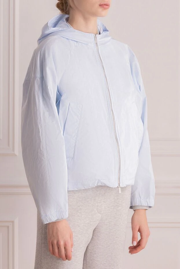 Peserico куртка из полиэстера женская голубая 176619 - фото 3