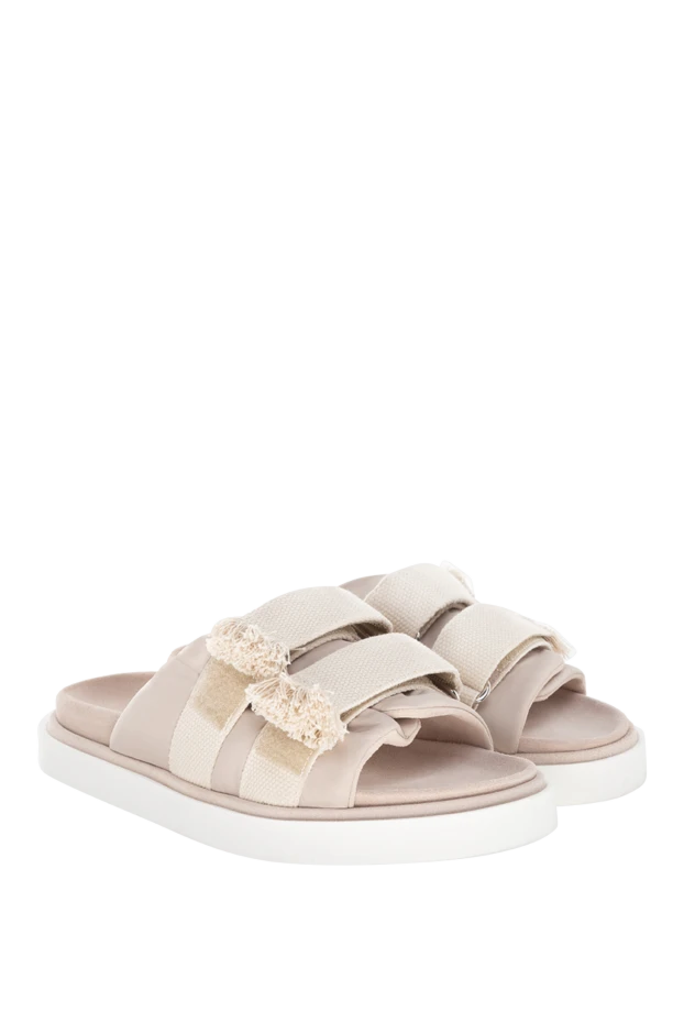 Peserico әйелдерге арналған бежевый күдері және нейлон тәпішкелері 176652 - фото 3