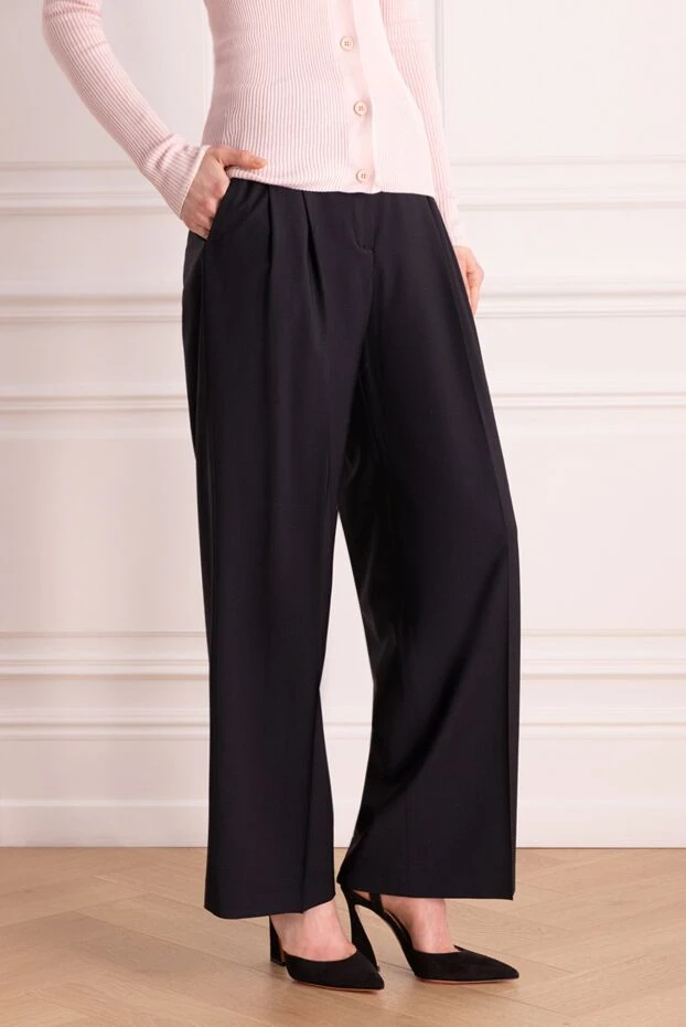 Peserico тікелей силуэтті жүннен жасалған классикалық шалбар
 176671 - фото 3