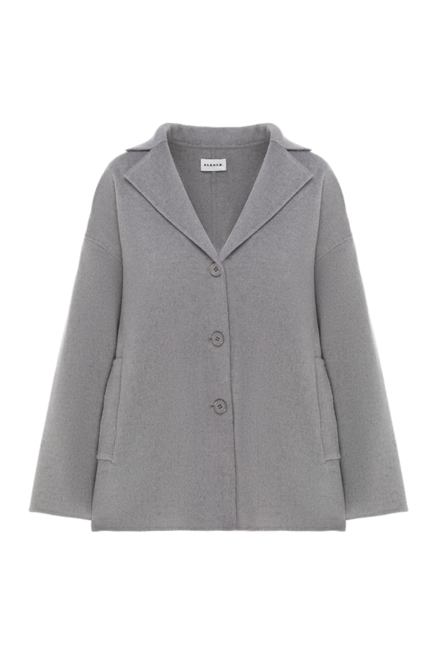 P.A.R.O.S.H. woman women's gray wool and cashmere jacket купить с ценами и фото 176721 - photo 1