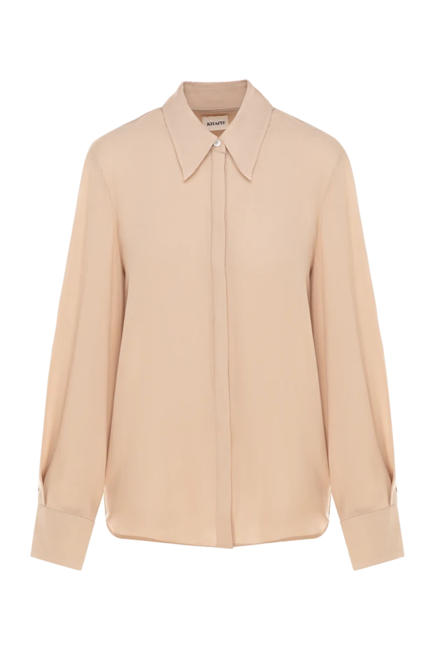 Khaite woman women's silk blouse beige купить с ценами и фото 176785 - photo 1