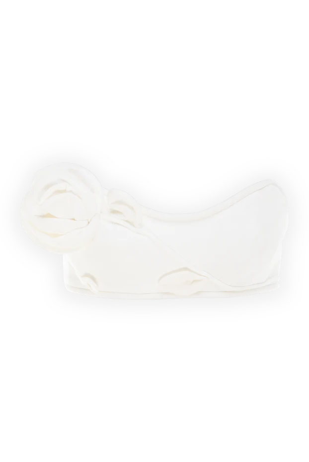 Women's white linen top - photo 1