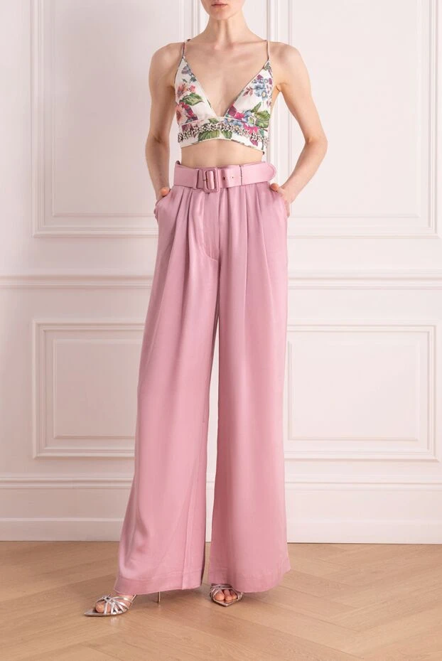 Zimmermann топ женский белый из льна и шелка 176820 - фото 2