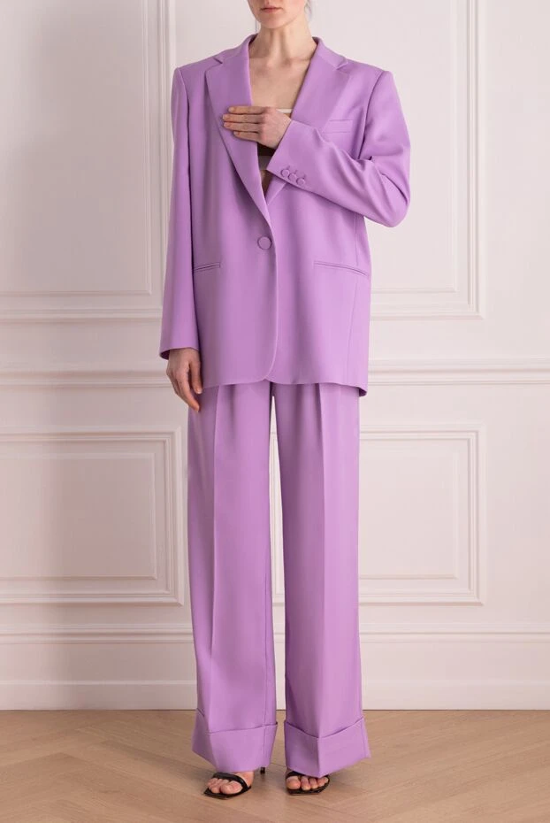 The Andamane woman women's purple suit with polyester trousers купить с ценами и фото 176851 - photo 2