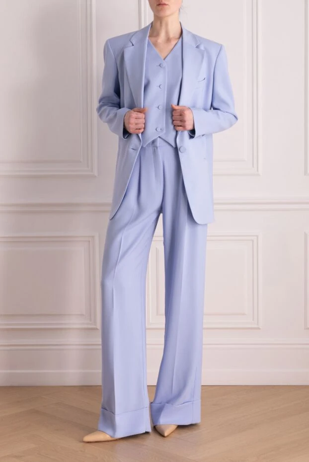 The Andamane woman women's blue suit with polyester trousers купить с ценами и фото 176853 - photo 2