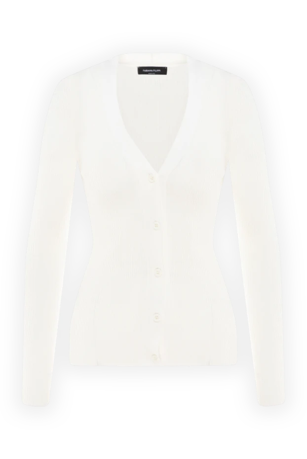 Fabiana Filippi woman cotton cardigan for women white купить с ценами и фото 176865 - photo 1