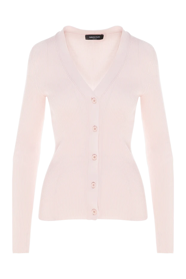 Fabiana Filippi woman cotton cardigan for women pink купить с ценами и фото 176867 - photo 1