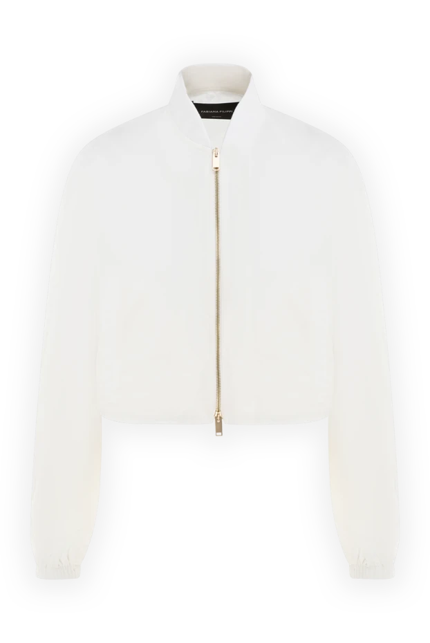 Fabiana Filippi woman women's white polyamide jacket купить с ценами и фото 176869 - photo 1