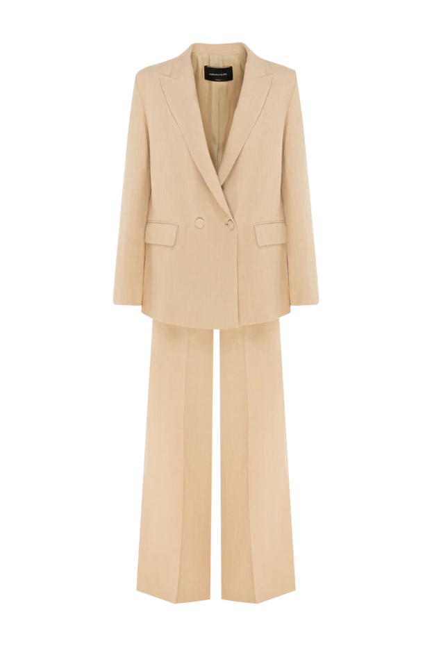 Fabiana Filippi woman women's beige suit with trousers купить с ценами и фото 176871 - photo 1