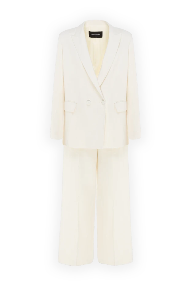 Fabiana Filippi woman women's white suit with trousers купить с ценами и фото 176872 - photo 1