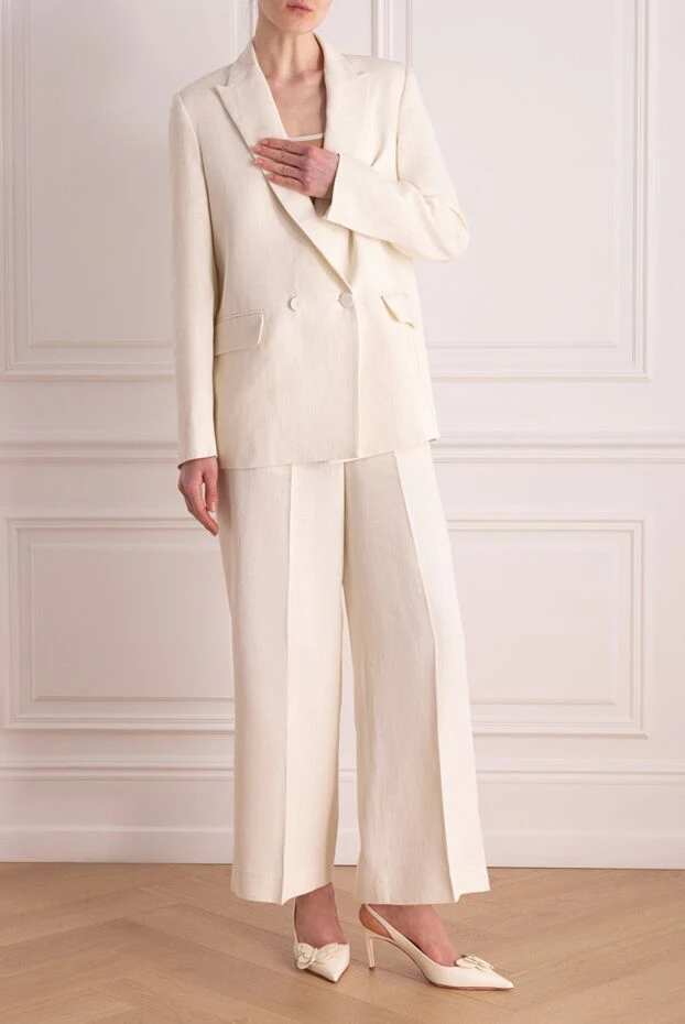 Fabiana Filippi woman women's white suit with trousers купить с ценами и фото 176872 - photo 2