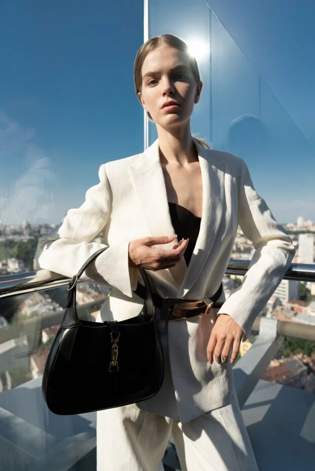 Suit with trousers for women white - photo 2