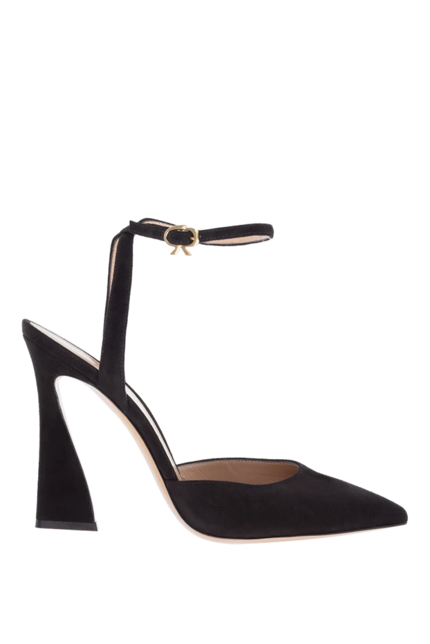 Gianvito Rossi woman women's black suede sandals купить с ценами и фото 176875 - photo 1