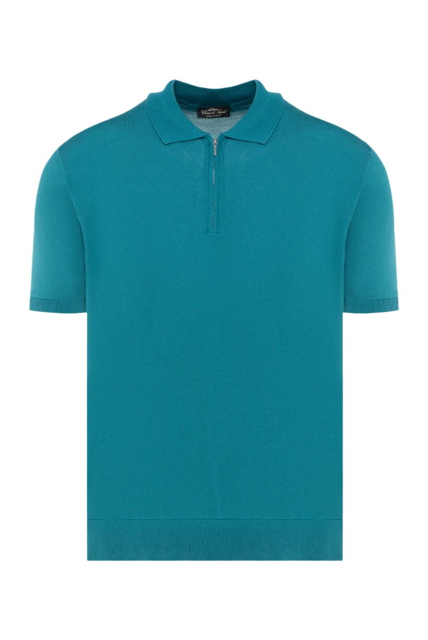 Cesare di Napoli man men's silk polo green купить с ценами и фото 176880 - photo 1