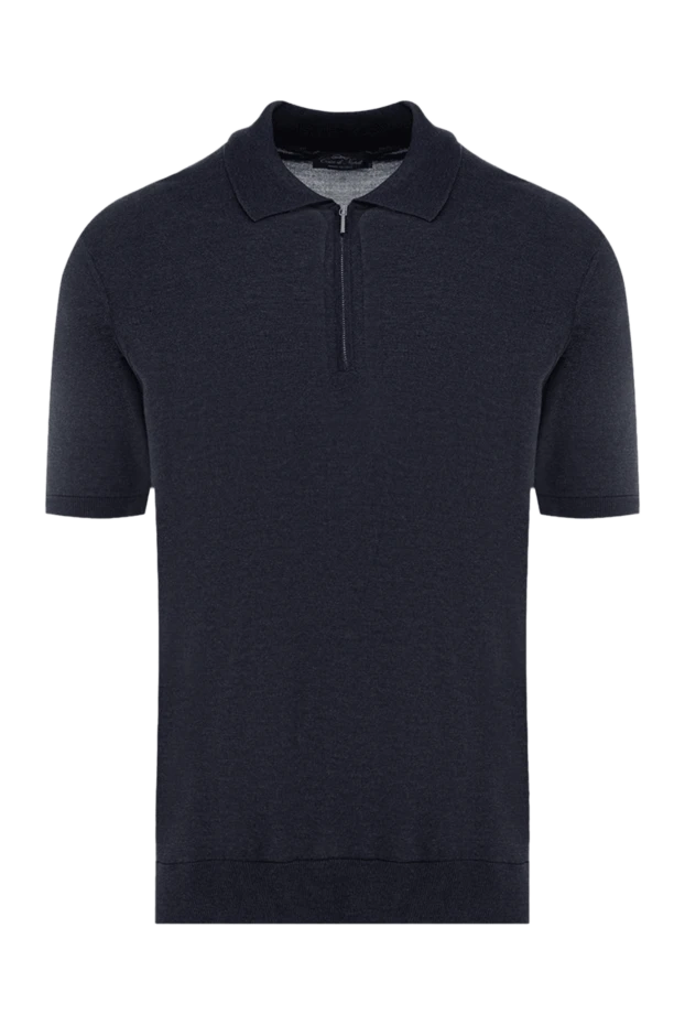 Cesare di Napoli man men's gray silk polo купить с ценами и фото 176890 - photo 1