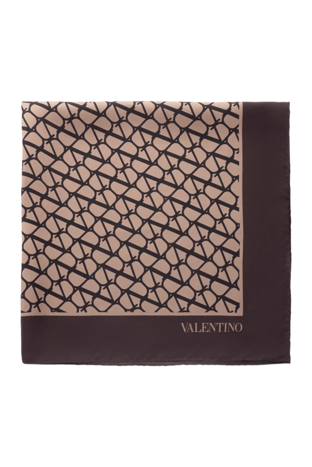 Valentino woman women's silk scarf brown купить с ценами и фото 176974 - photo 1