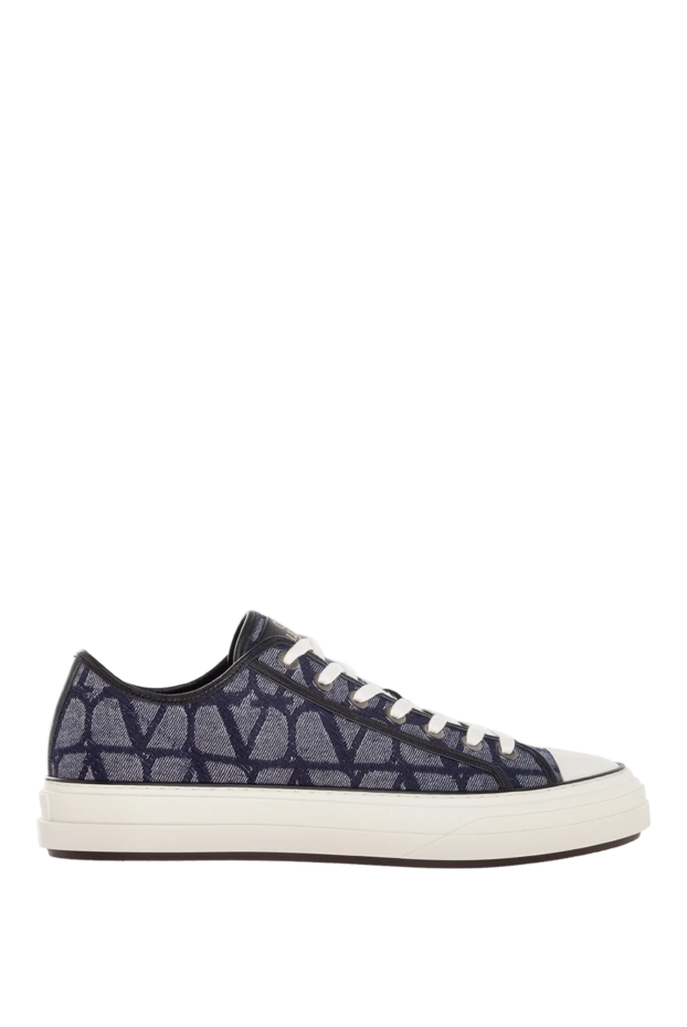 Valentino man cotton and polyester sneakers for men, blue 176987 - photo 1