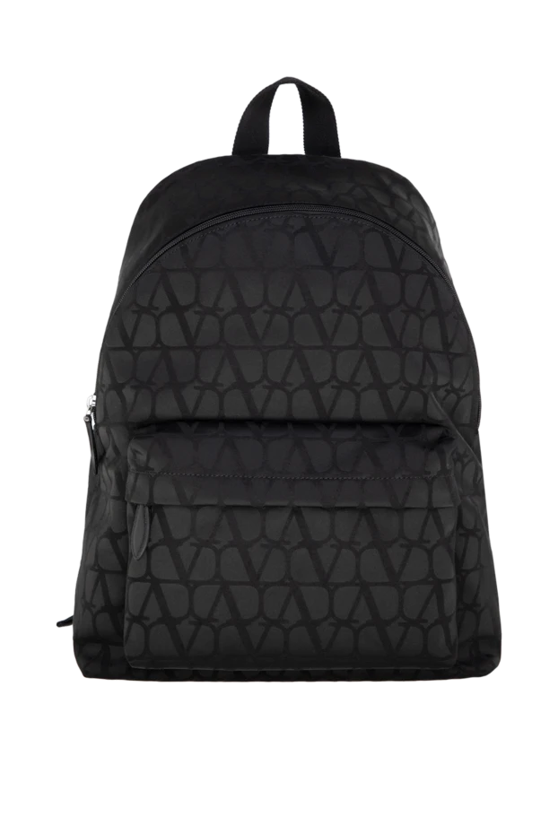 Valentino man backpack made of genuine leather for men, black купить с ценами и фото 176988 - photo 1