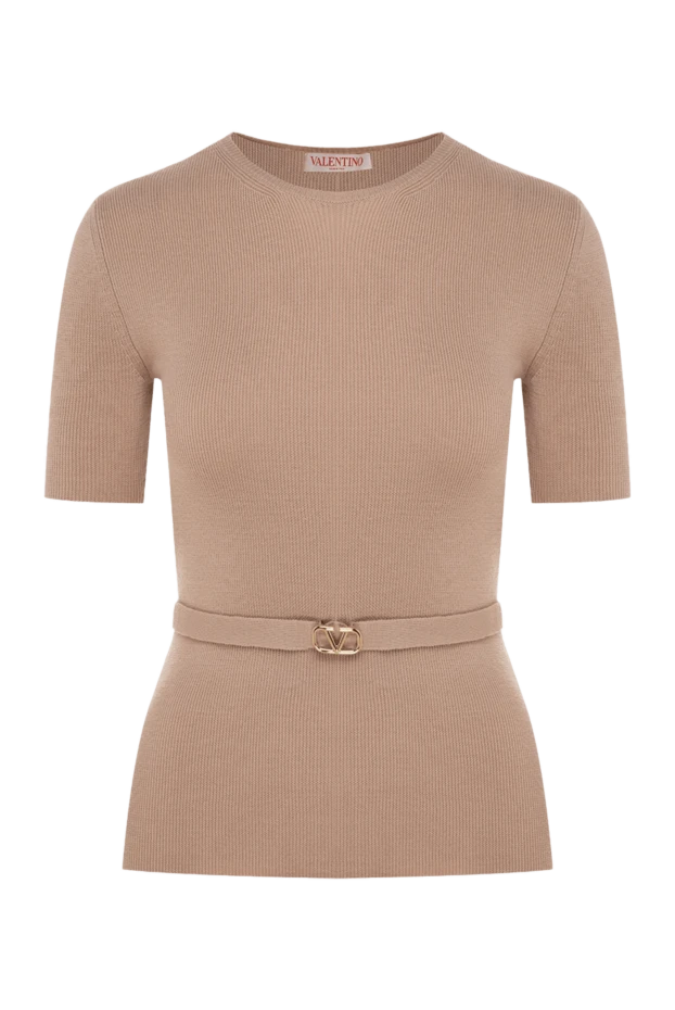 Valentino woman women's beige wool jumper купить с ценами и фото 176999 - photo 1