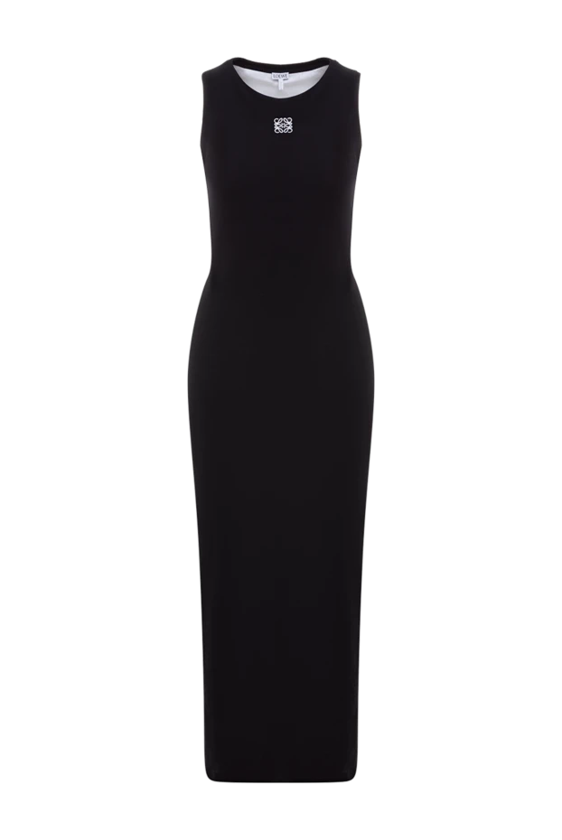 Loewe woman black knitted dress made of cotton and elastane купить с ценами и фото 177005 - photo 1