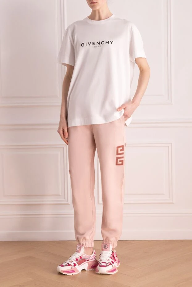 Givenchy woman women's white cotton t-shirt купить с ценами и фото 177014 - photo 2