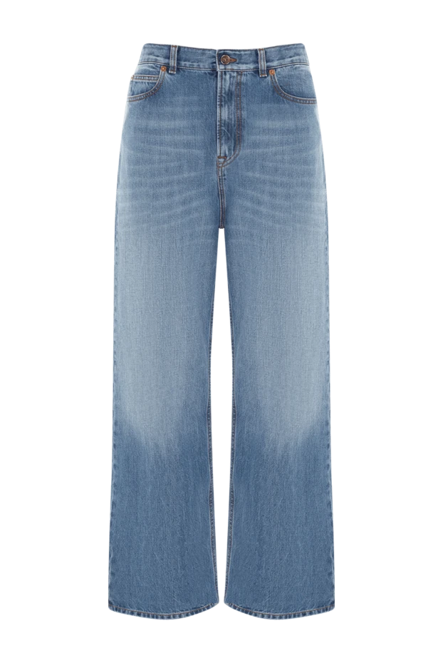 Valentino woman women's blue cotton jeans купить с ценами и фото 177021 - photo 1