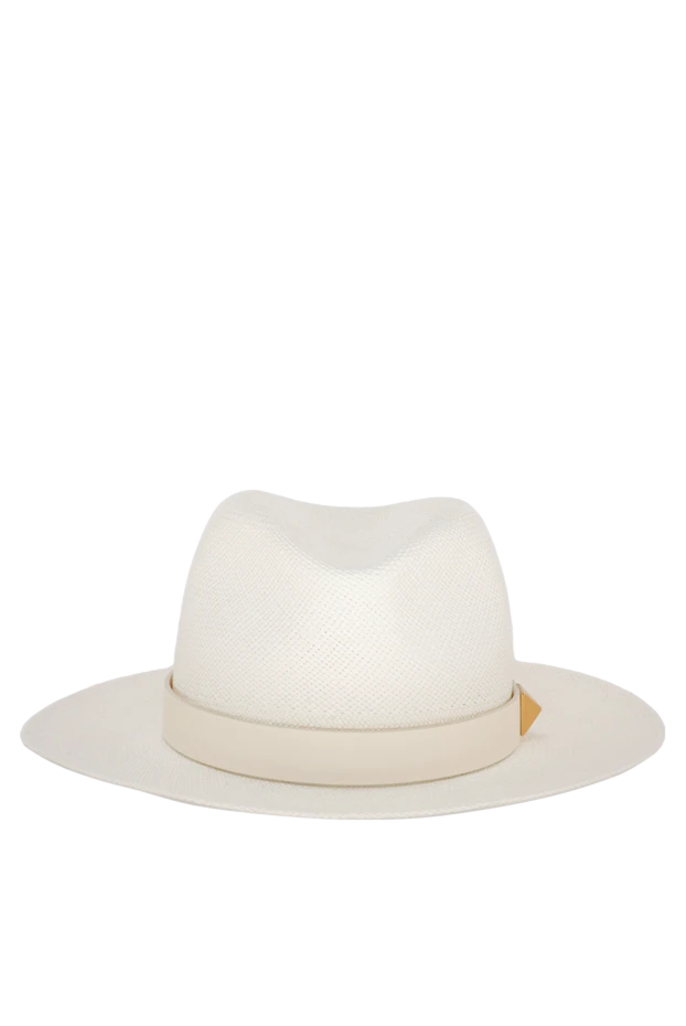 Valentino woman women's hat made of white straw купить с ценами и фото 177030 - photo 1