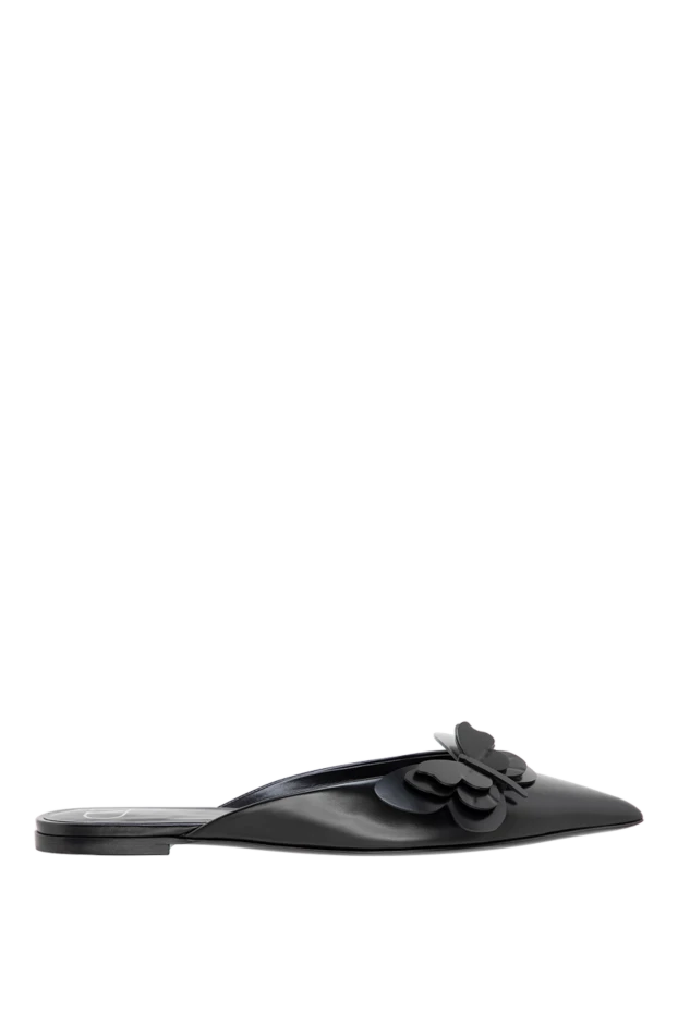 Valentino woman women's black genuine leather mules купить с ценами и фото 177034 - photo 1