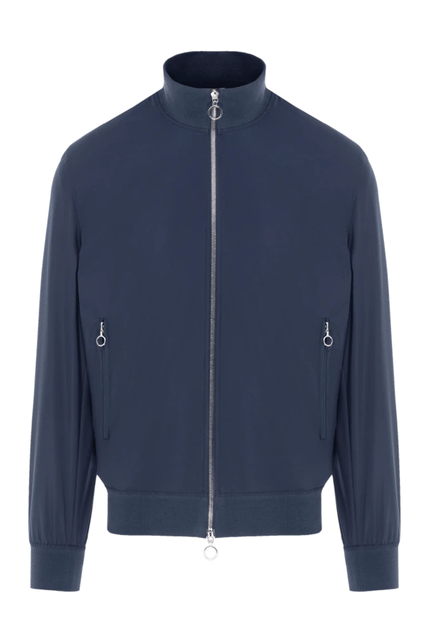 Seraphin куртка мужская темно-синяя на молнии с воротником 177070 - фото 1