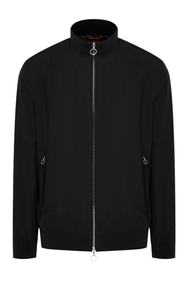 Lightweight men's blue straight-cut jacket with a zip closure
- photo 1